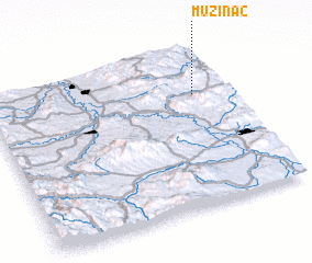 3d view of Mužinac