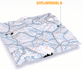 3d view of Donja Mahala