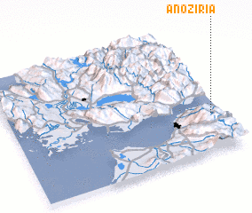 3d view of Áno Zíria