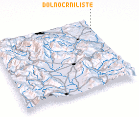 3d view of Dolno Crnilište