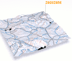 3d view of Zagužane