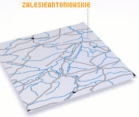 3d view of Zalesie Antoniowskie