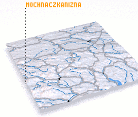 3d view of Mochnaczka Niżna