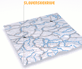 3d view of Slovenské Krivé