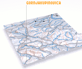 3d view of Gornja Kupinovica