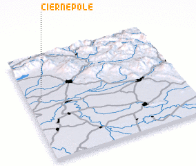 3d view of Čierne Pole