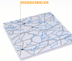 3d view of Rogienice Wielkie