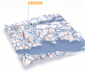 3d view of Kerínia