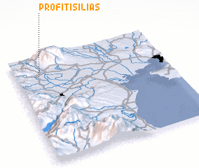 3d view of Profítis Ilías