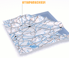 3d view of Ayía Paraskeví