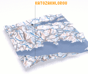 3d view of Káto Zakhloroú