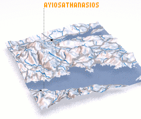 3d view of Áyios Athanásios