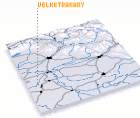 3d view of Veľké Trakany