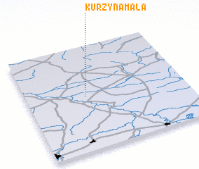 3d view of Kurzyna Mała