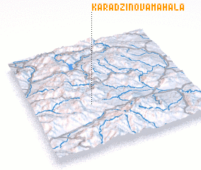 3d view of Karadžinova Mahala