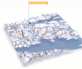 3d view of Dhío Vouná