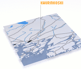 3d view of Kaurinkoski