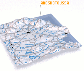 3d view of Áno Skotoússa