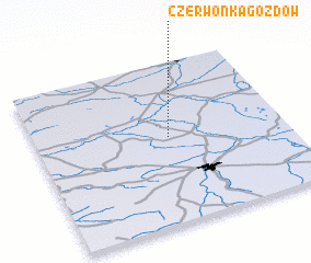 3d view of Czerwonka Gozdów