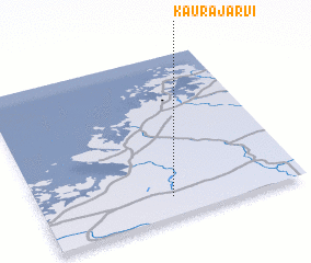 3d view of Kaurajärvi