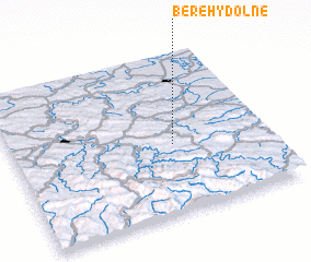 3d view of Berehy Dolne