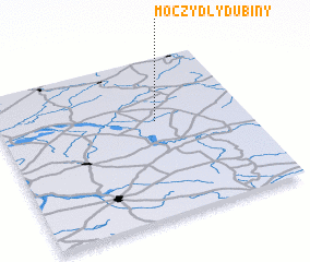 3d view of Moczydły Dubiny