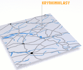 3d view of Krynki Miklasy