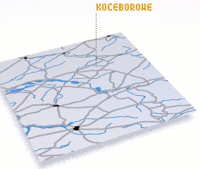 3d view of Koce Borowe