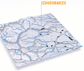 3d view of Izvoru Bârzii