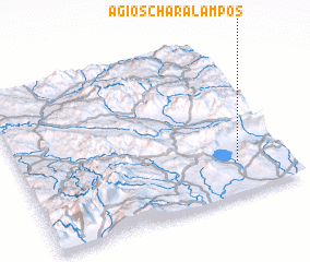 3d view of Ágios Charálampos