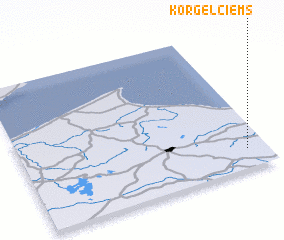 3d view of Korģeļciems