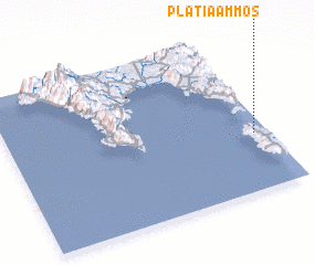 3d view of Platiá Ámmos