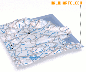 3d view of Kalívia Pteleoú