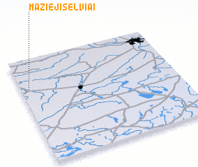 3d view of Mažieji Šelviai