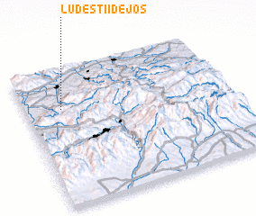 3d view of Ludeştii de Jos