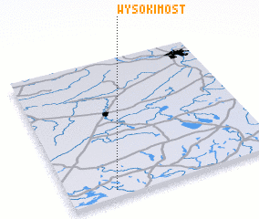 3d view of Wysoki Most