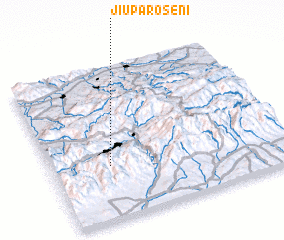 3d view of Jiu-Paroşeni