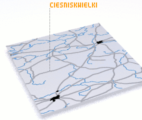 3d view of Cieśnisk Wielki