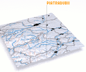 3d view of Piatra Dubii