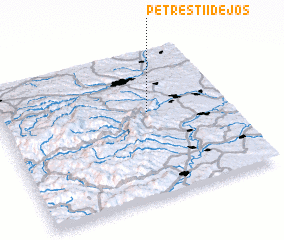 3d view of Petreştii de Jos