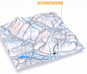 3d view of Áyion Pnévma