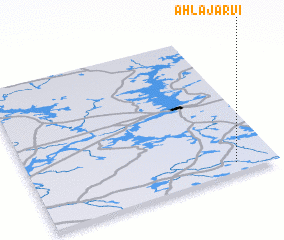 3d view of Ahlajärvi