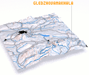 3d view of Gledzhova Makhala