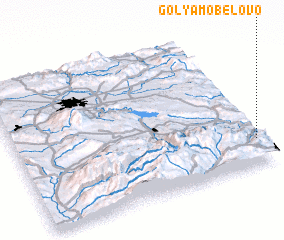 3d view of Golyamo Belovo