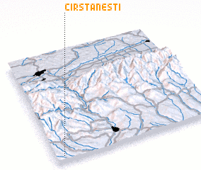 3d view of Cîrstăneşti