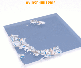 3d view of Áyios Dhimítrios