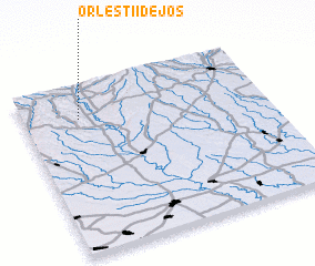 3d view of Orleştii de Jos