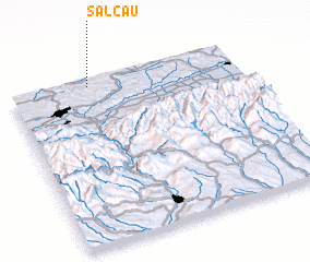 3d view of Şalcău