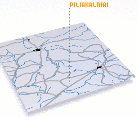 3d view of Piliakalniai