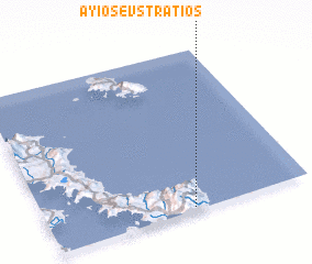 3d view of Áyios Evstrátios